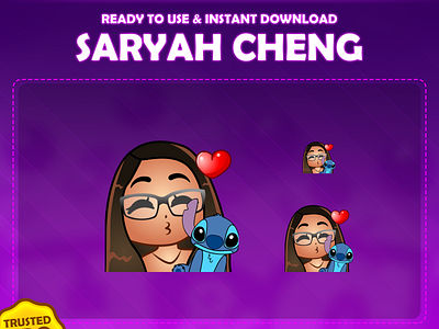 Custom emotes for twitch, youtube, discord and facebook blue emotes brown emotes custom twitch emotes cute emotes girl emotes glasses emotes love emotes red emotes stitch emotes twitch emotes