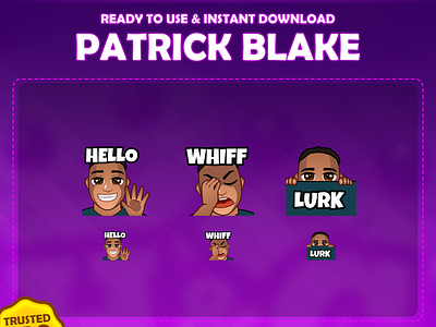 Custom emotes for twitch, youtube, discord and facebook brown skin emotes custom twitch emotes face palm emotes hello emotes lurk emotes text emotes tile emotes twitch emotes whiff emotes white emotes