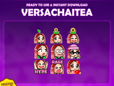 Custom emotes for twitch, youtube, discord and facebook chibi badges chibi emotes custom twitch badges custom twitch emotes hype emotes love emotes monkas emotes pog emotes rage emotes swag emotes twitch emotes