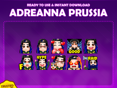 Custom emotes for twitch, youtube, discord and facebook