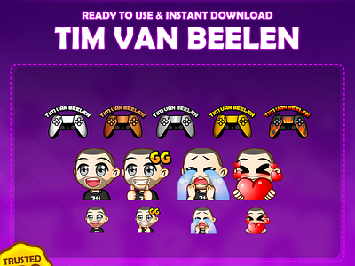 Custom emotes for twitch, youtube, discord and facebook