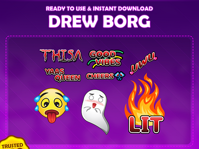 Custom emotes for twitch, youtube, discord and facebook