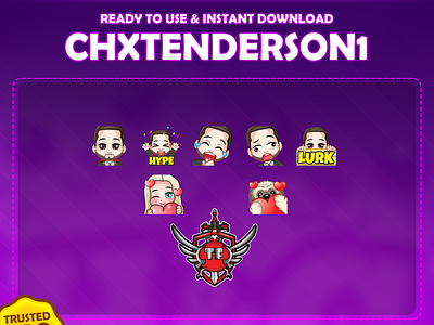 Custom emotes & logo for twitch, youtube, discord and facebook