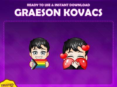 Custom emotes for twitch, youtube, discord and facebook androgynous androgynous emotes custom twitch emotes flag emotes flag lgbtqia grey eyes heart emotes lgbtqia red heart twitch emotes