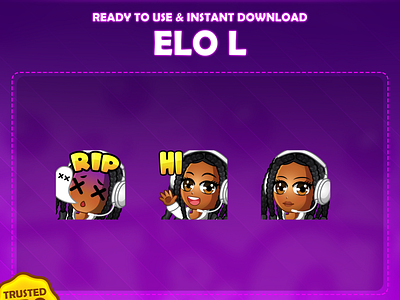 Custom emotes for twitch, youtube, discord and facebook chibi emotes commission emotes custom twitch emotes cute emotes girly emotes headphone emotes hi emotes rip emotes twitch emotes waving emotes