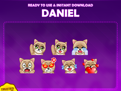 Custom emotes for twitch, youtube, discord and facebook animal emotes brown cat emotes cat emotes cry cat emotes custom emotes twitch cute chibi emotes cute pet emotes laughing emotes rage cat emotes twitch emotes
