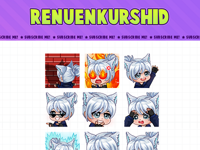 Custom Emotes for twitch, youtube, discord and facebook