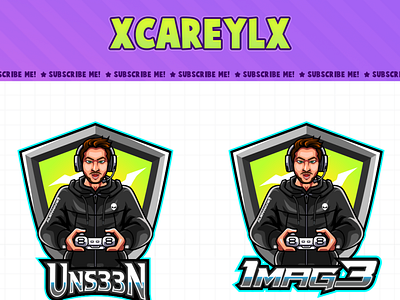 Custom Logo for twitch, youtube, discord and facebook design discord emotes esport gamer gaming hachiko hachiko art illustration logo logodesign logoesport streamer sub badges sub emotes twitch twitch emotes youtube emotes