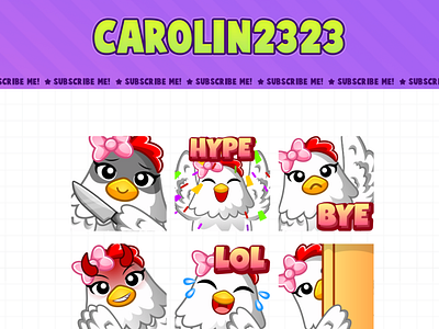 Custom Emotes for twitch, youtube, discord and facebook