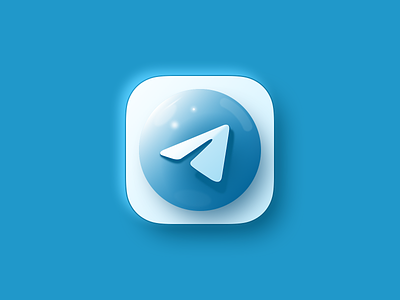 telegram app icon branding color dark design icon illustration inspiration typography ux vector