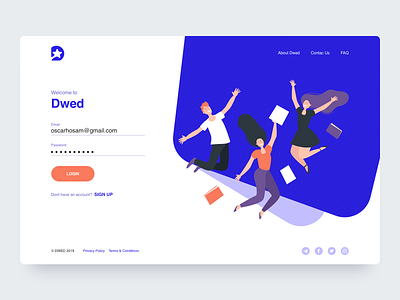 Sign In page for new project branding color dark dashboard design dubai flat icon illustration inspiration logo material register sign in typography ux uzbekistan website