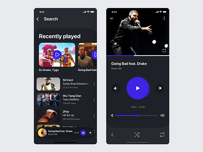 Tunevolved video player Dark version