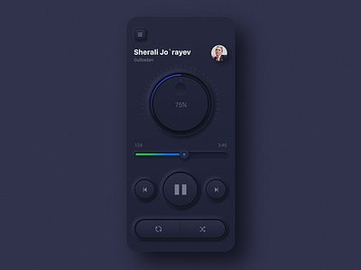 Skeuomorphic Music Player