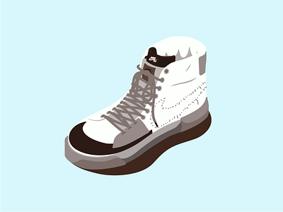 Nike Zoom Blazer 👟 art artwork color colors design flat illustration illustrator nike shoes vector