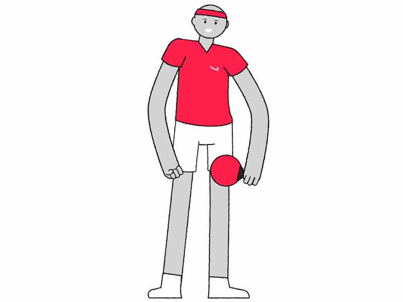 Ping Pong Character Posing 2d after animation effects gif loop ping pong