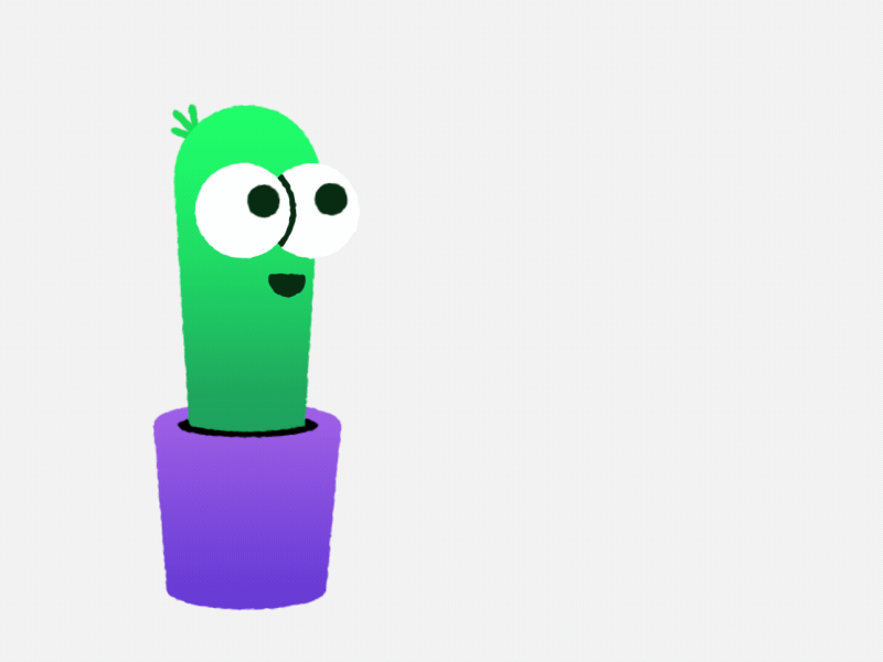 Tiny Cactus animation cactus colors gif illustration loop
