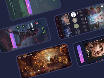 hulu app app branding daily ui design disney figma figma design figma tutorial figmadesign gaurav hulu movies movies app netflix player