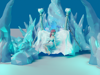 Little Elsa (frozen II) 3d blender character cycles design evee illustration marmoset poser render sculpting substance zbrush