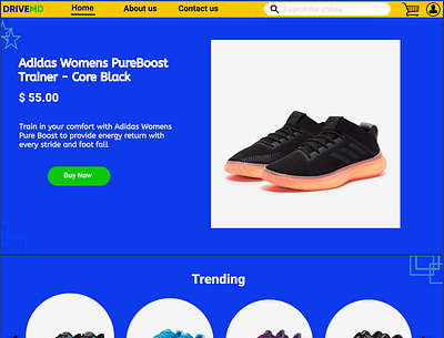 Running shoes landing page design landing page design shoes shoes design ui web