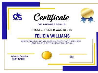 Certificate sample adobe photoshop certificate design graphic design