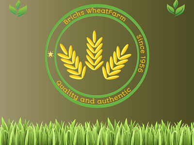 Wheat farm logo design farm graphic design logo design