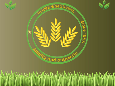 Wheat farm logo