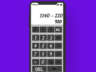 A simple calculator calculator calculator ui design mobile ui