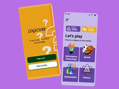 Logicube adults kids quiz school ui