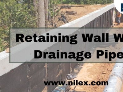 Retaining Wall With Drainage Pipe | NilexInc by Nilex Inc on Dribbble