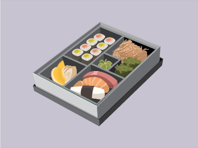 Bento Box Illustration