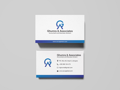 Accounting Business Card branding businesscard card clean company corporate flat gradient icon logo logodesign minimal minimalist mockup psd template ux uxui