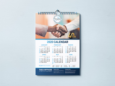 Calendar design adobe advertising branding businesscard calendar corporate flat graphic design identity illustration illustrator logo mockup packaging photoshop psd ui ux vector