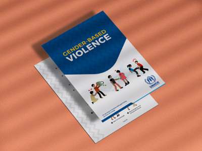 Gender Based Violence art clean flat flyer gender graphic design illustration illustrator information architecture leaflet mockup photoshop poster template united nations ux vector