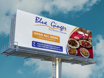 Blue Ginger Billboard