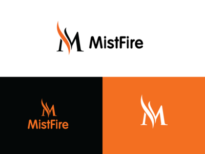 Mistfire Logo branding businesscard clean company logo corporate design design flat icon illustration logo logo design logotype photoshop template typography ui vector website