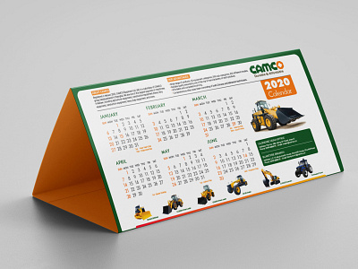 Camco tent calendar brand identity branding calendar clean concept corporate creative design flat logo mockup photoshop print psd template ui ux web