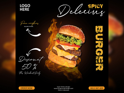 banner Burger banner burger design illustration