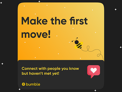 Promotional Post for Bumble branding design graphic design