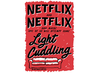Introflirted #2 Netflix & Netflix brush hand lettering introvert introverted lettering script type typography