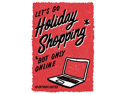 Introflirted #35 Holiday Shopping hand lettering introvert introverted lettering script type typography