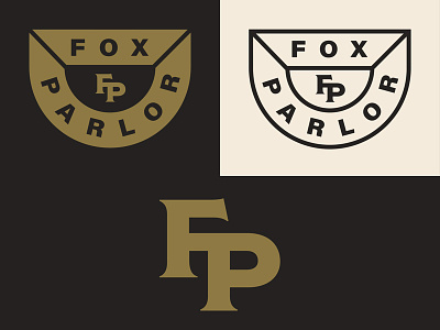 Fox Parlor Logo band branding logo monogram music rock typography vector