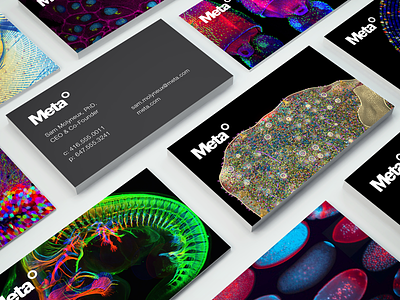 Meta Business Cards brand branding business card card design marketing meta