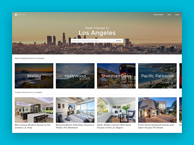 Metro Area Landing Page design desktop real estate web