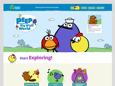 Peep and the Big Wide World Website