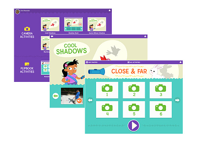 Next Generation Preschool Science Shadows App design education preschool science ui ux