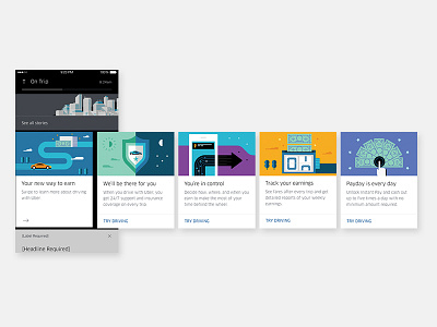Uber rider sign up to drive (re-engagement) design driving illustration r2d reengagement uber