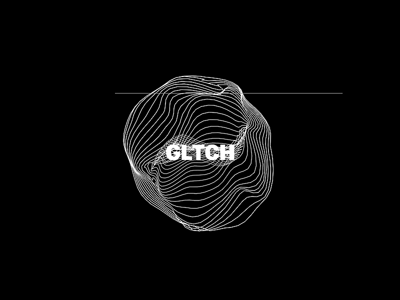 Abstract D Glitch Element c4d morph motion