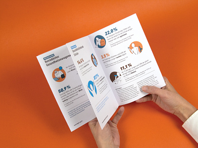 Comprehensible presentation of health data fanfold leaflet icons presentation of numbers