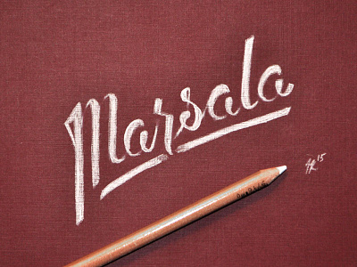 Marsala | hand lettering
