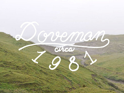 Doveman | hand lettering brand hand drawn hand lettering ireland lettering mark music new york city nyc type typography